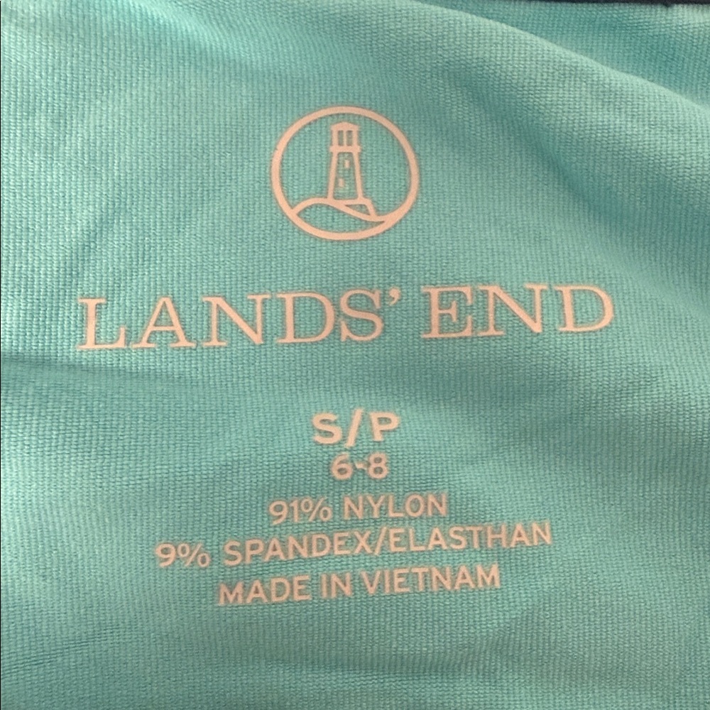 Lands’ End Aqua Long Sleeve Performance Stretch Top Size S - Picture 4 of 4